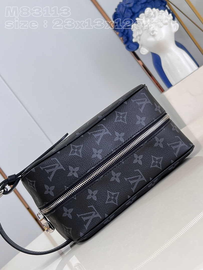Louis Vuitton Locker Dopp Kit M83113 Monogram Eclipse Coated Canvas - Default Title - View 6