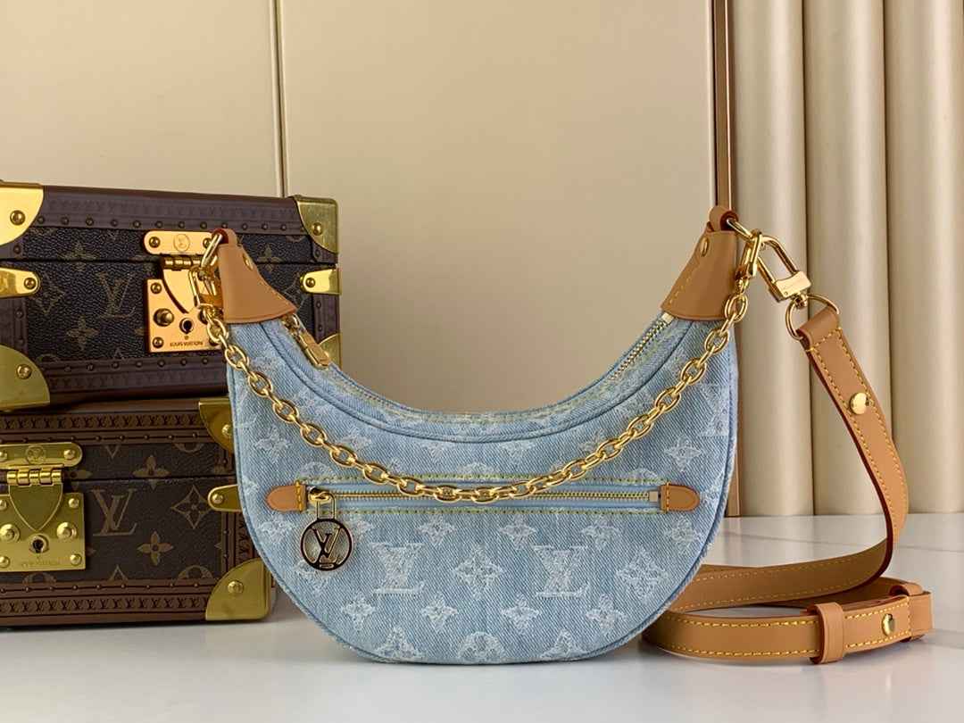 Louis Vuitton Loop Bag M24846 Sky Blue Denim