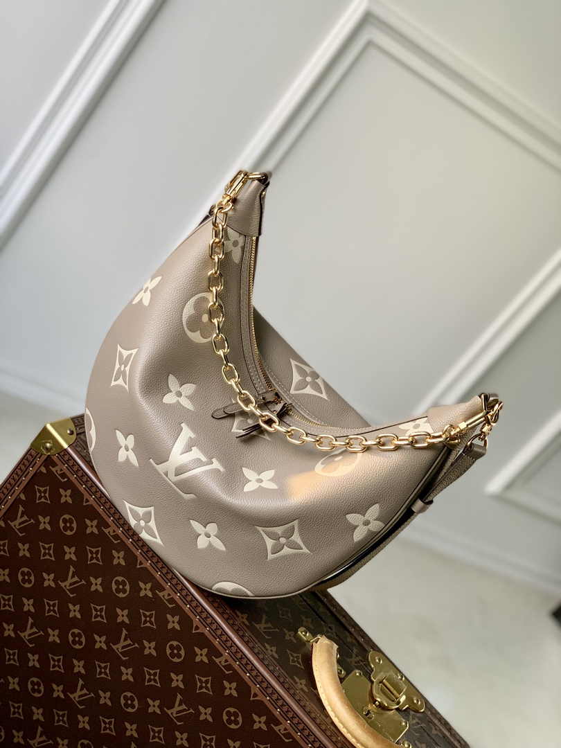 Louis Vuitton Loop Hobo M46738 Dove Gray Monogram Leather - Default Title - View 2
