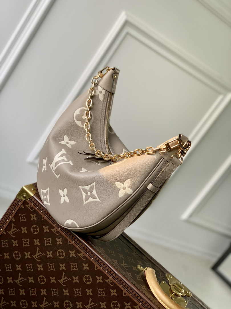 Louis Vuitton Loop Hobo M46738 Dove Gray Monogram Leather - Default Title - View 3