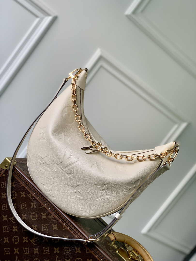 Louis Vuitton Loop Hobo M46739 Cream Monogram Leather - Default Title - View 2