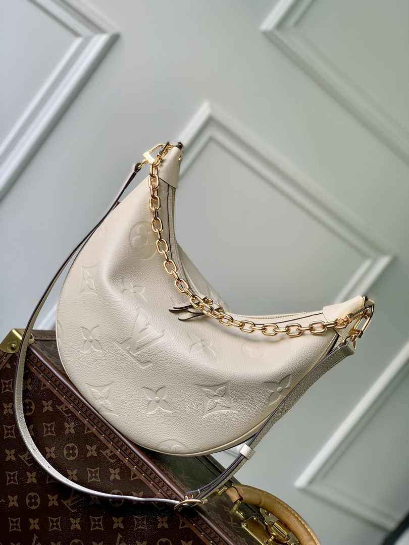 Louis Vuitton Loop Hobo M46739 Cream Monogram Leather