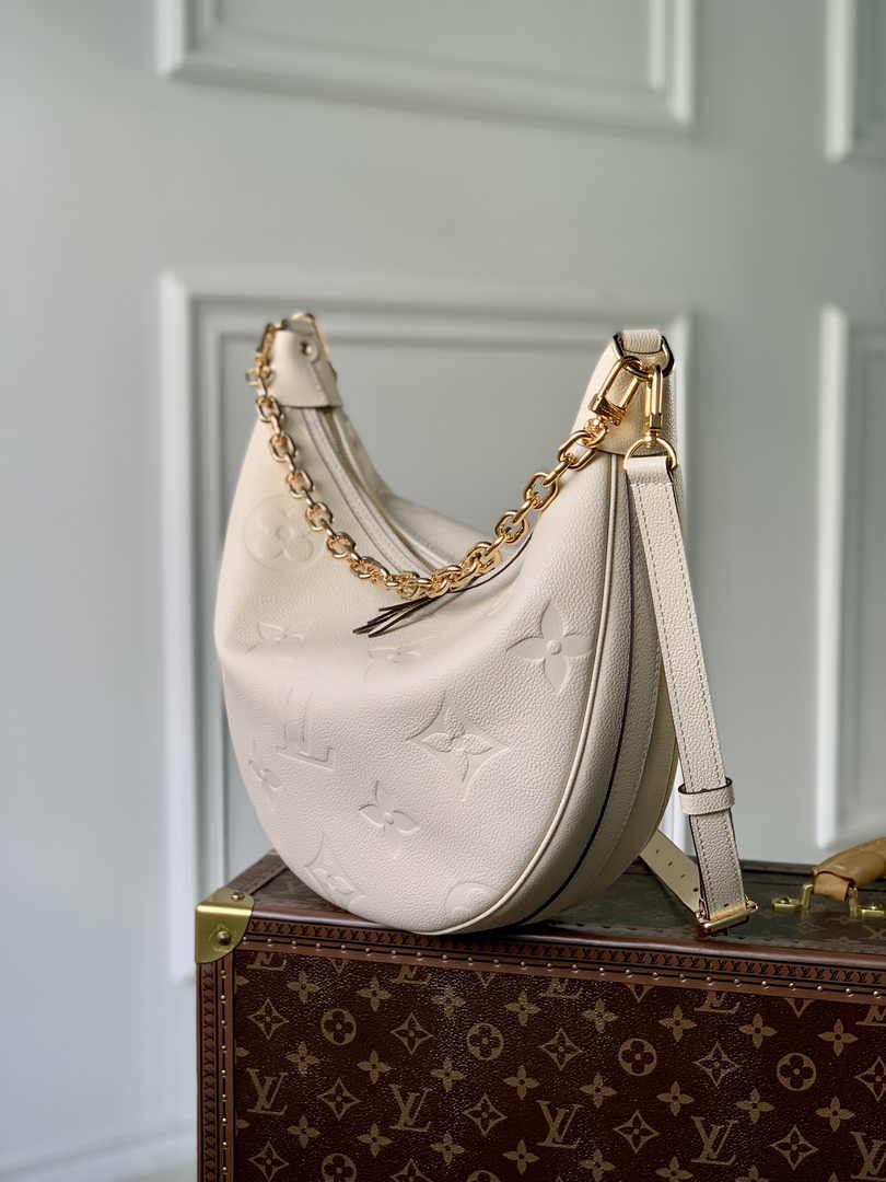 Louis Vuitton Loop Hobo M46739 Cream Monogram Leather - Default Title - View 3