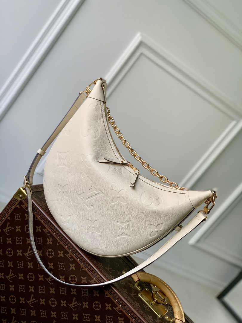 Louis Vuitton Loop Hobo M46739 Cream Monogram Leather - Default Title - View 4