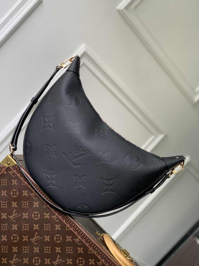Louis Vuitton Loop Hobo M46725 Black Monogram Leather - Default Title - View 2