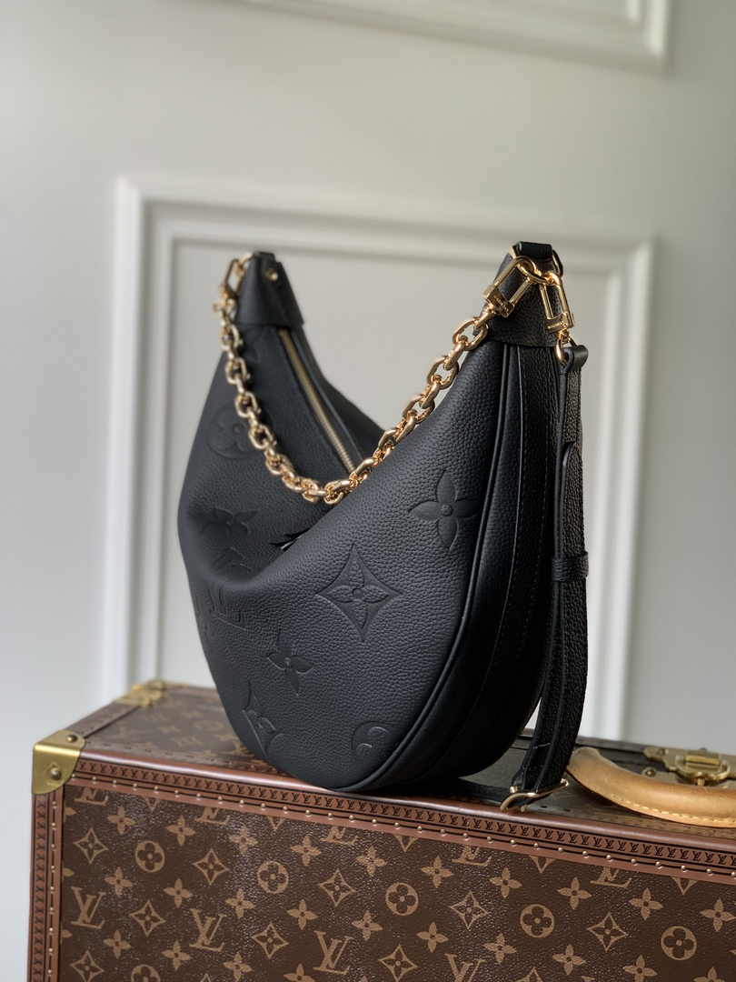 Louis Vuitton Loop Hobo M46725 Black Monogram Leather - Default Title - View 3