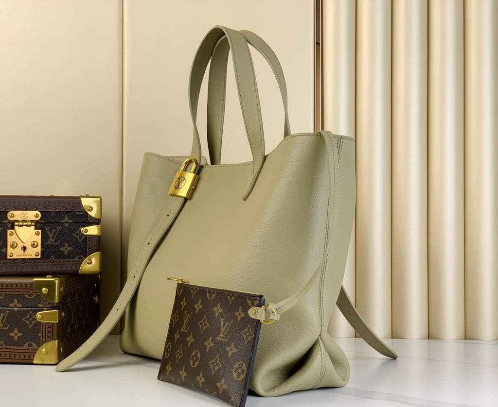 Louis Vuitton Low Key Cabas MM Bag M25343 Green Smooth calf leather