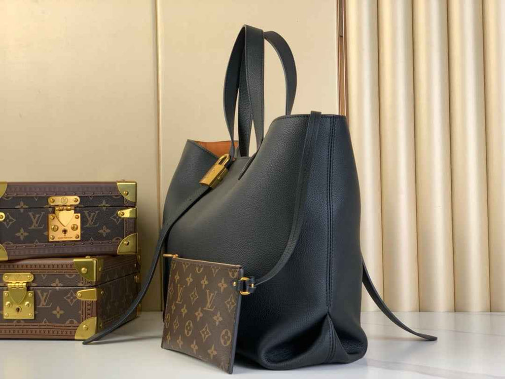 Louis Vuitton Low Key Cabas MM Bag M25341 Black Smooth calf leather