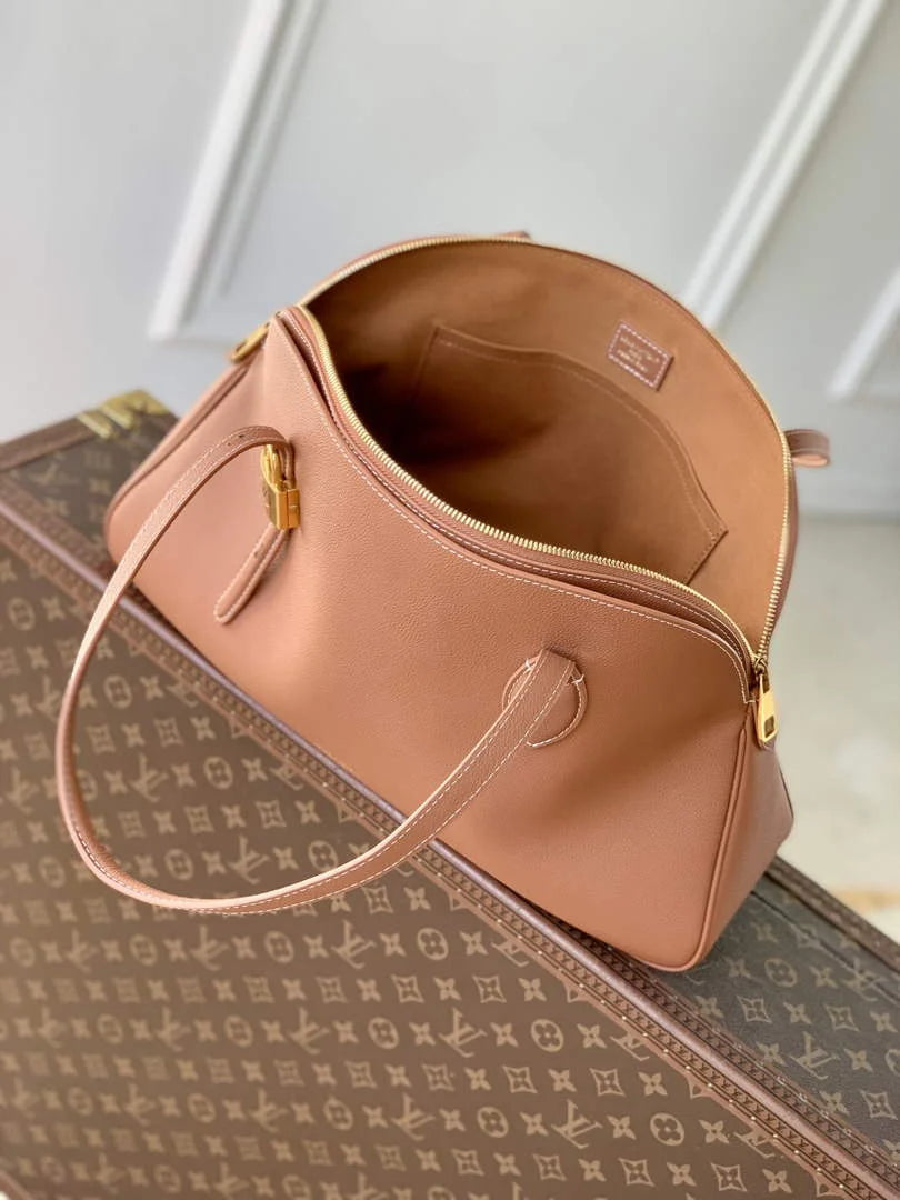 Louis Vuitton Low Key Duffle Tote M26688 Brown Leather