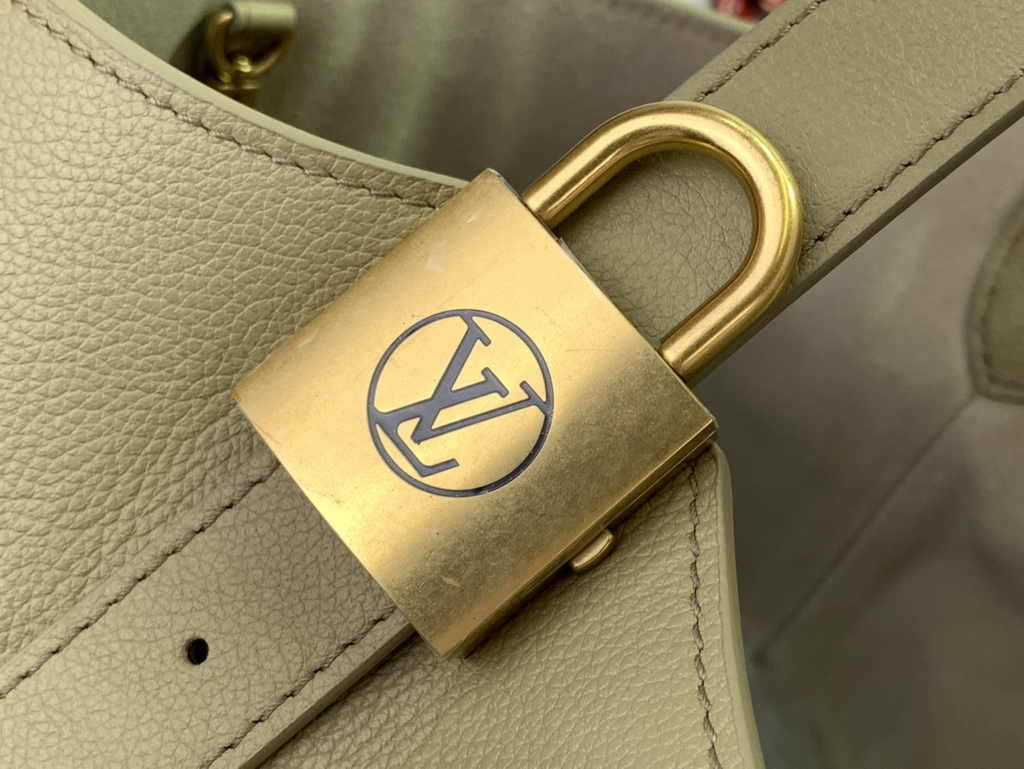 Louis Vuitton Low Key Hobo MM Bag M24988 Khaki Grained calfskin - Default Title - View 8