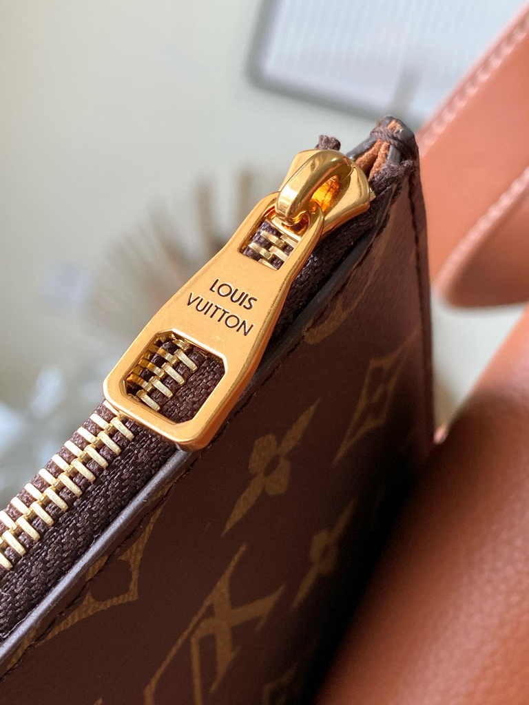 Louis Vuitton Low Key Hobo MM Bag M24974 Beige Grained calfskin