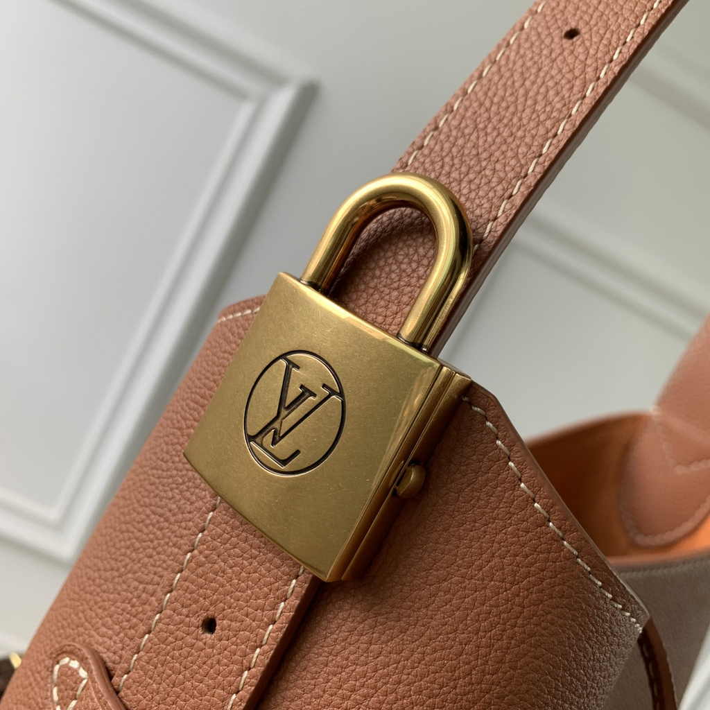 Louis Vuitton Low Key Hobo PM Bag M25354 Brown Grained calfskin - Default Title - View 6