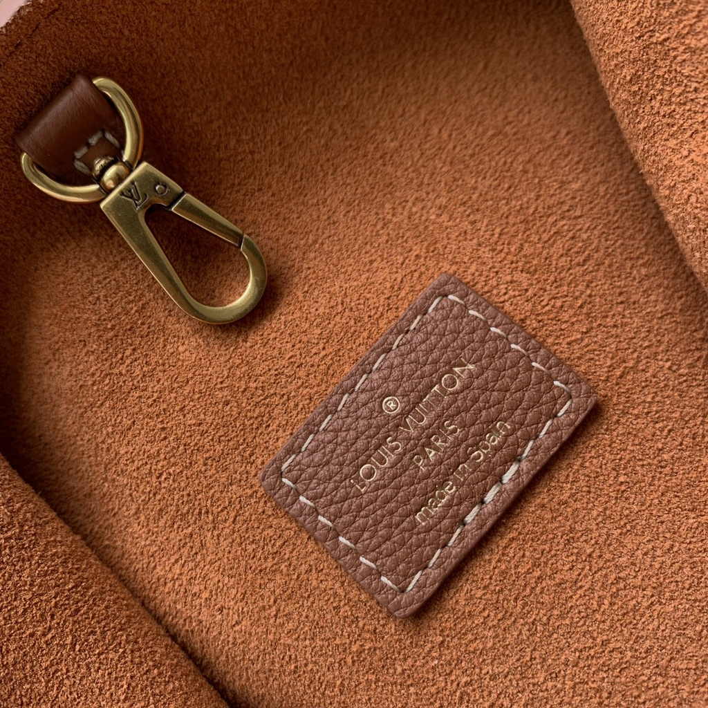 Louis Vuitton Low Key Hobo PM Bag M25354 Brown Grained calfskin