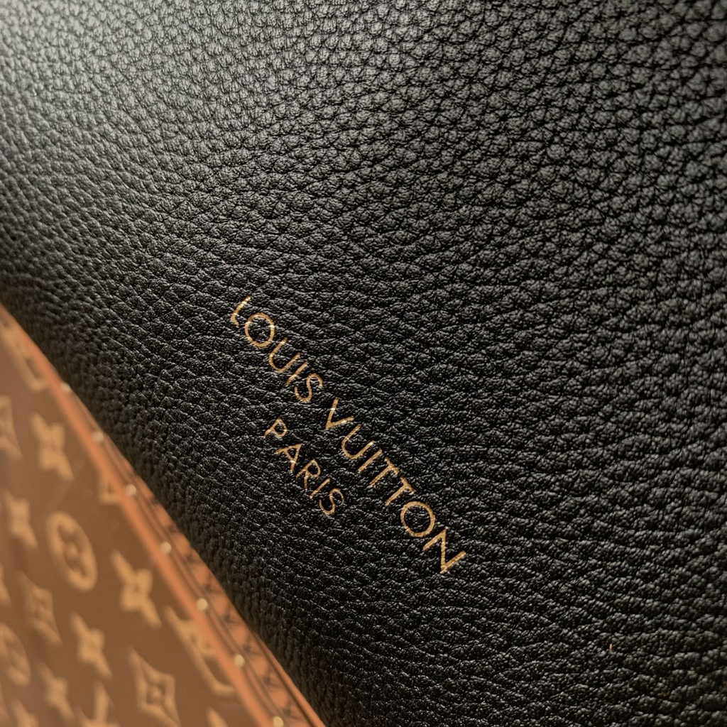 Louis Vuitton Low Key Hobo PM Bag M25352 Black Grained calfskin