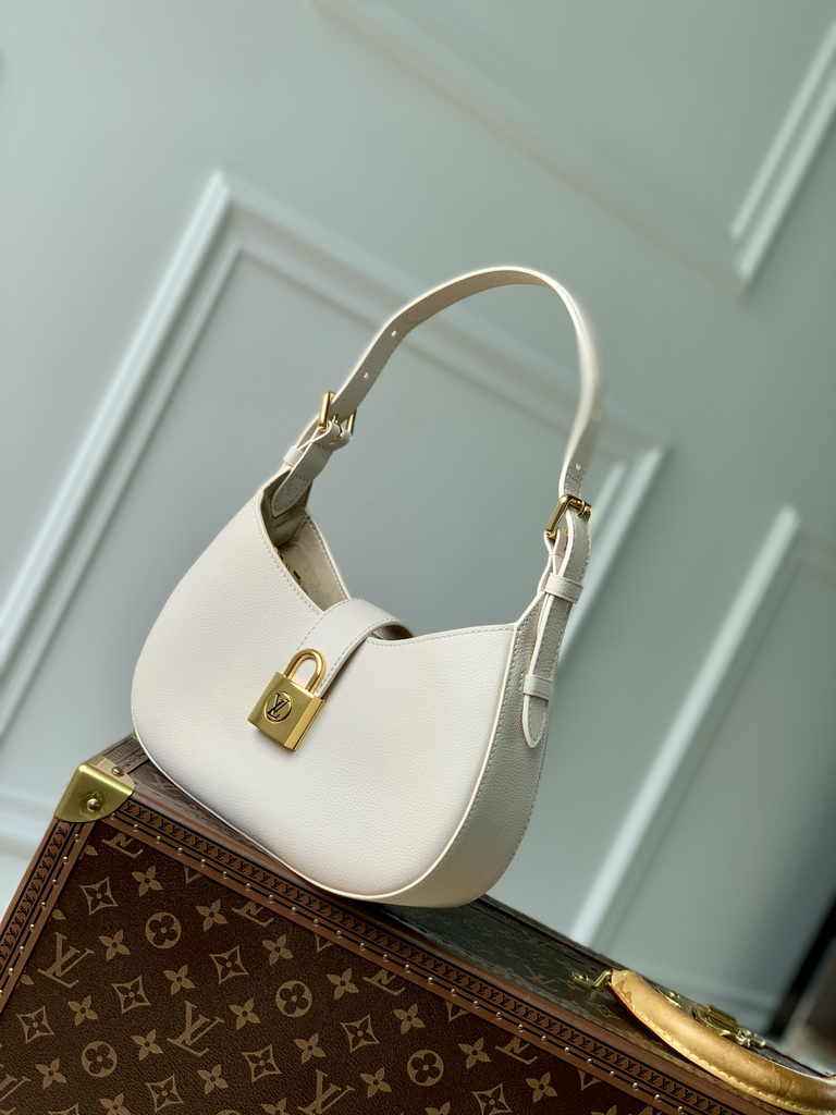 Louis Vuitton Low Key Shoulder Bag M24990 Beige calfskin