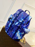 Louis Vuitton LV M20554 Christopher PM Backpack Leather Blue