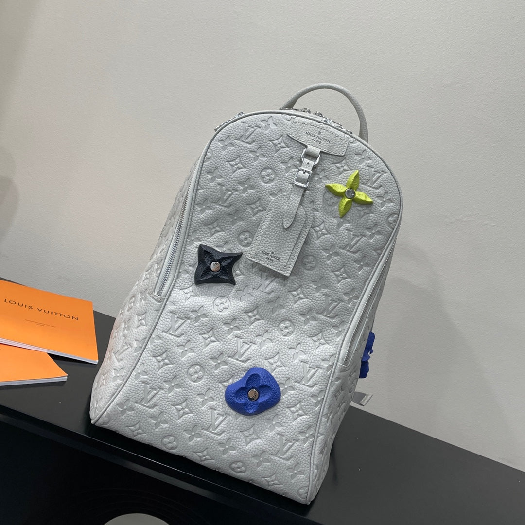 Louis Vuitton LV M20877 Ellipse Backpack Leather Beige
