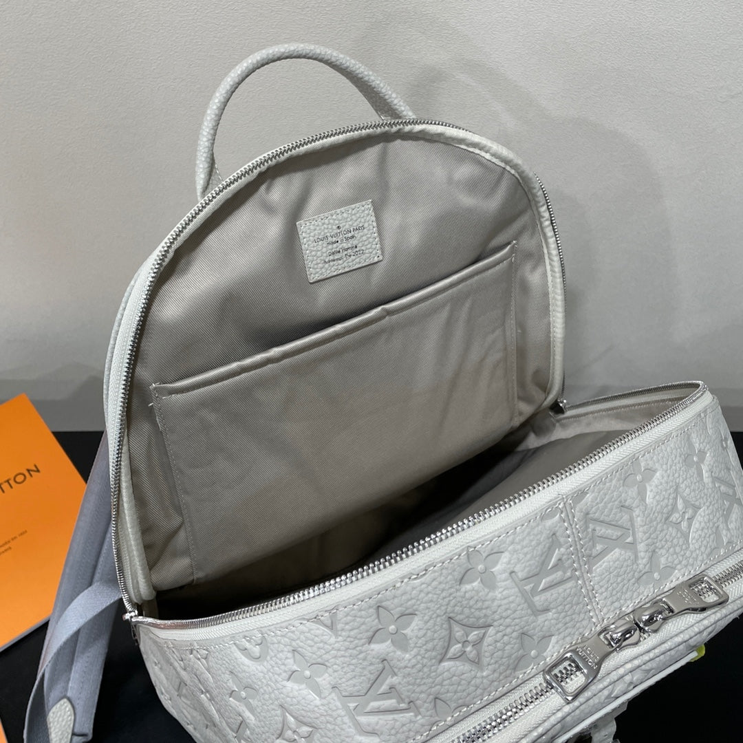 Louis Vuitton LV M20877 Ellipse Backpack Leather Beige