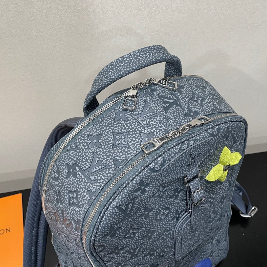 Louis Vuitton LV M20877 Ellipse Backpack Leather Gray