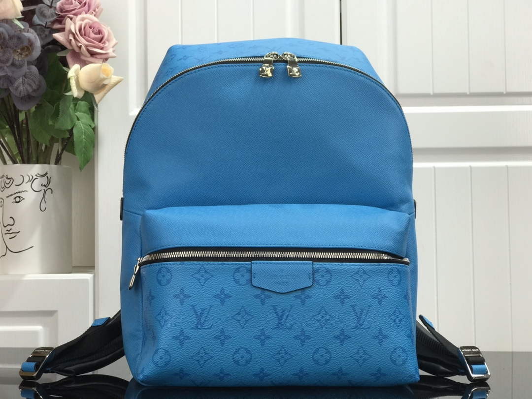 Louis Vuitton LV M30230 Discovery Backpack PM Monogram Blue