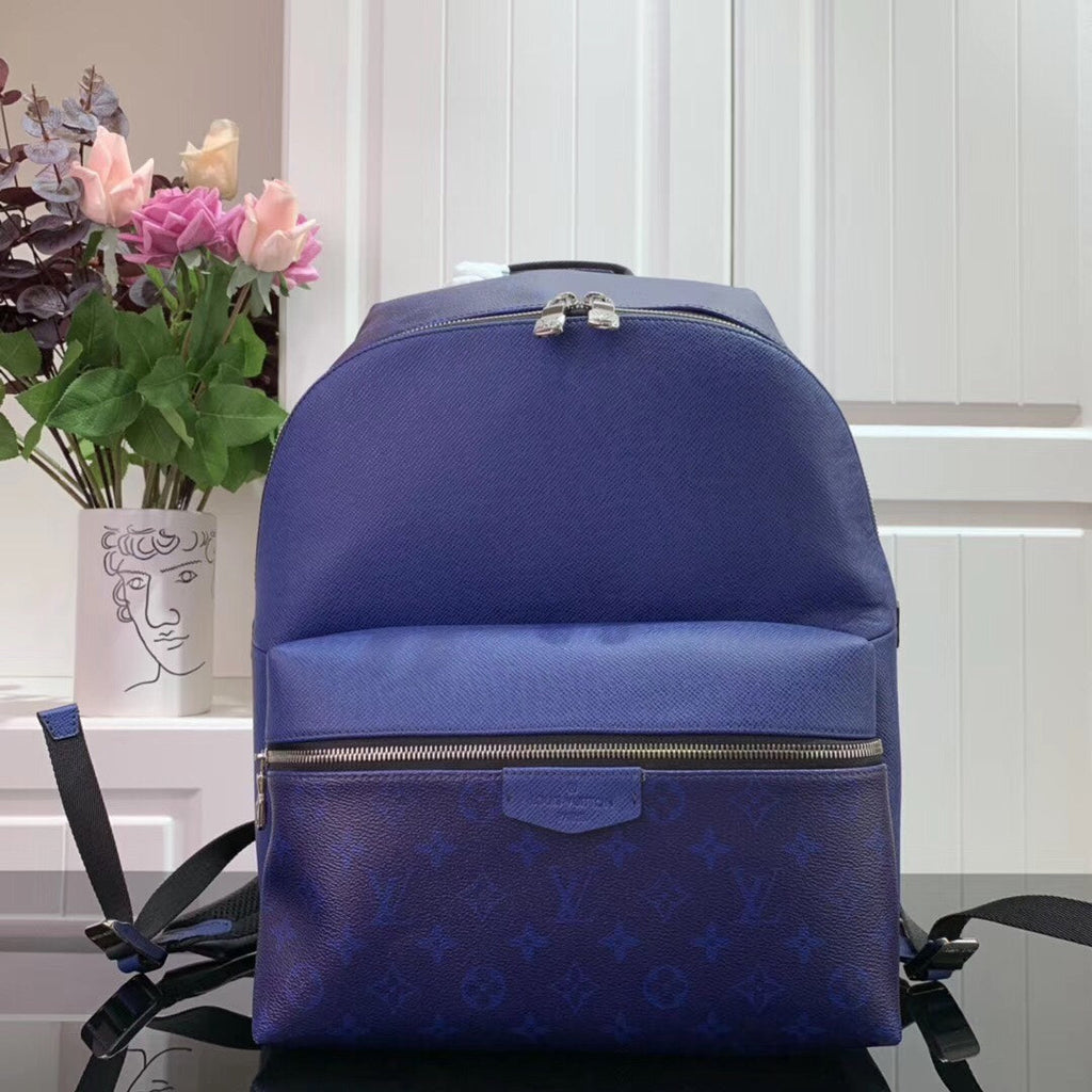 Louis Vuitton LV M30230 Discovery Backpack PM Monogram Navy Blue