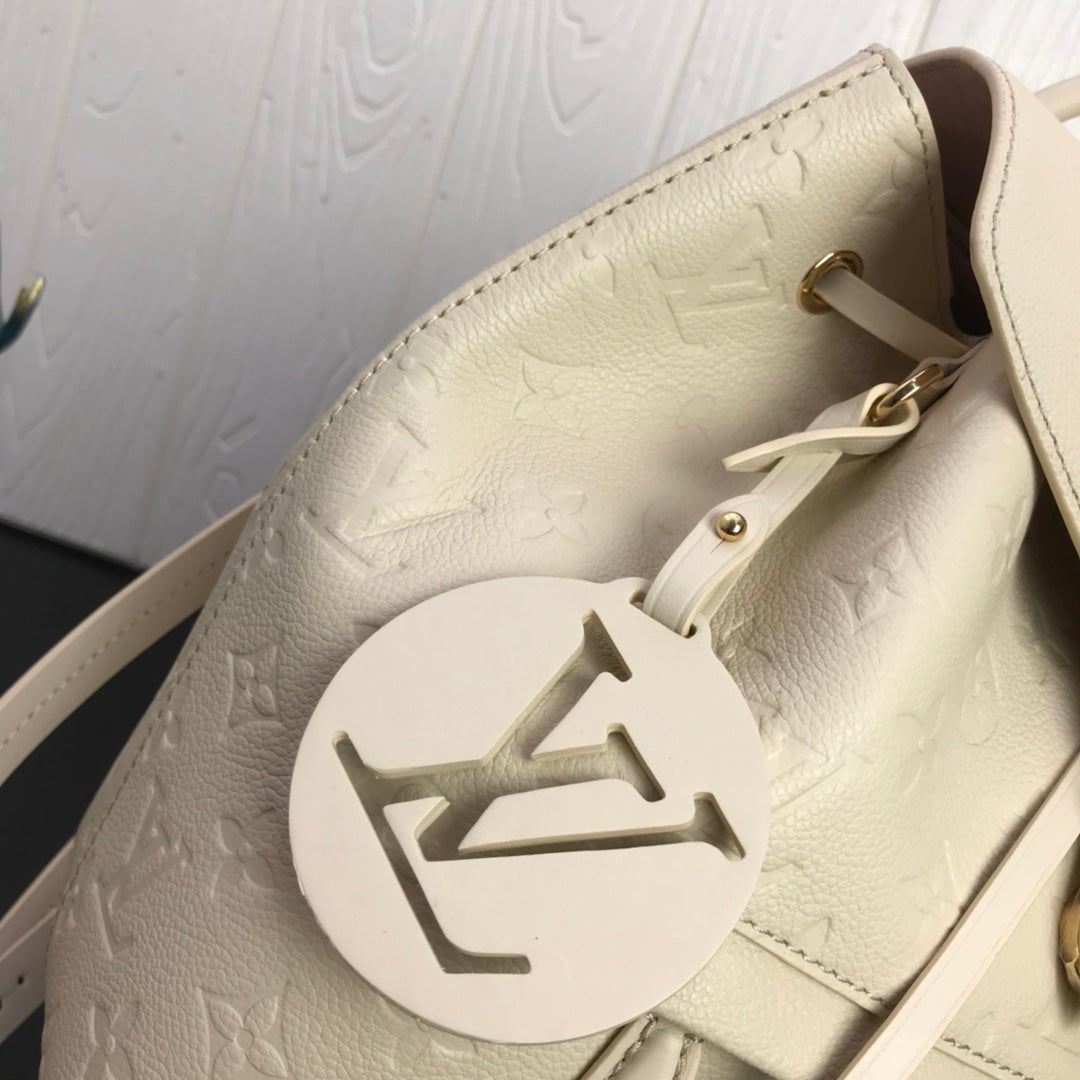 Louis Vuitton LV M45205 Montsouris Backpack Beige
