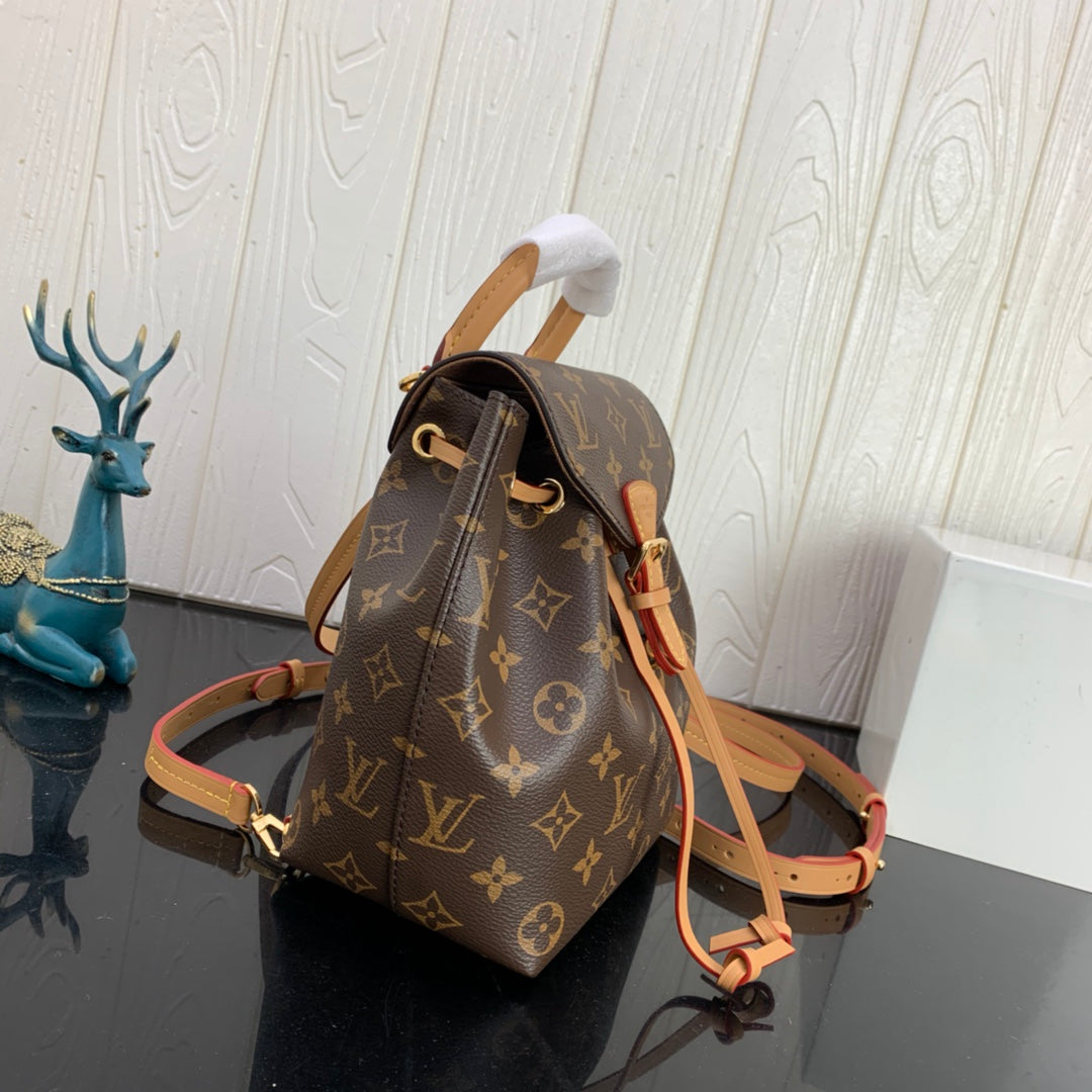 Louis Vuitton LV M45502 Montsouris BB Backpack Monogram