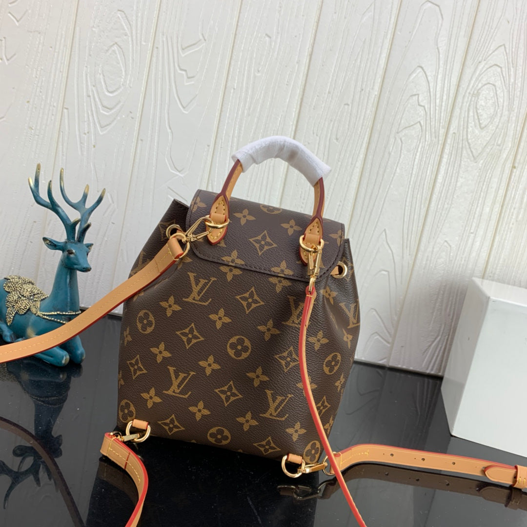 Louis Vuitton LV M45502 Montsouris BB Backpack Monogram
