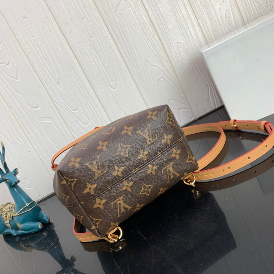 Louis Vuitton LV M45502 Montsouris BB Backpack Monogram