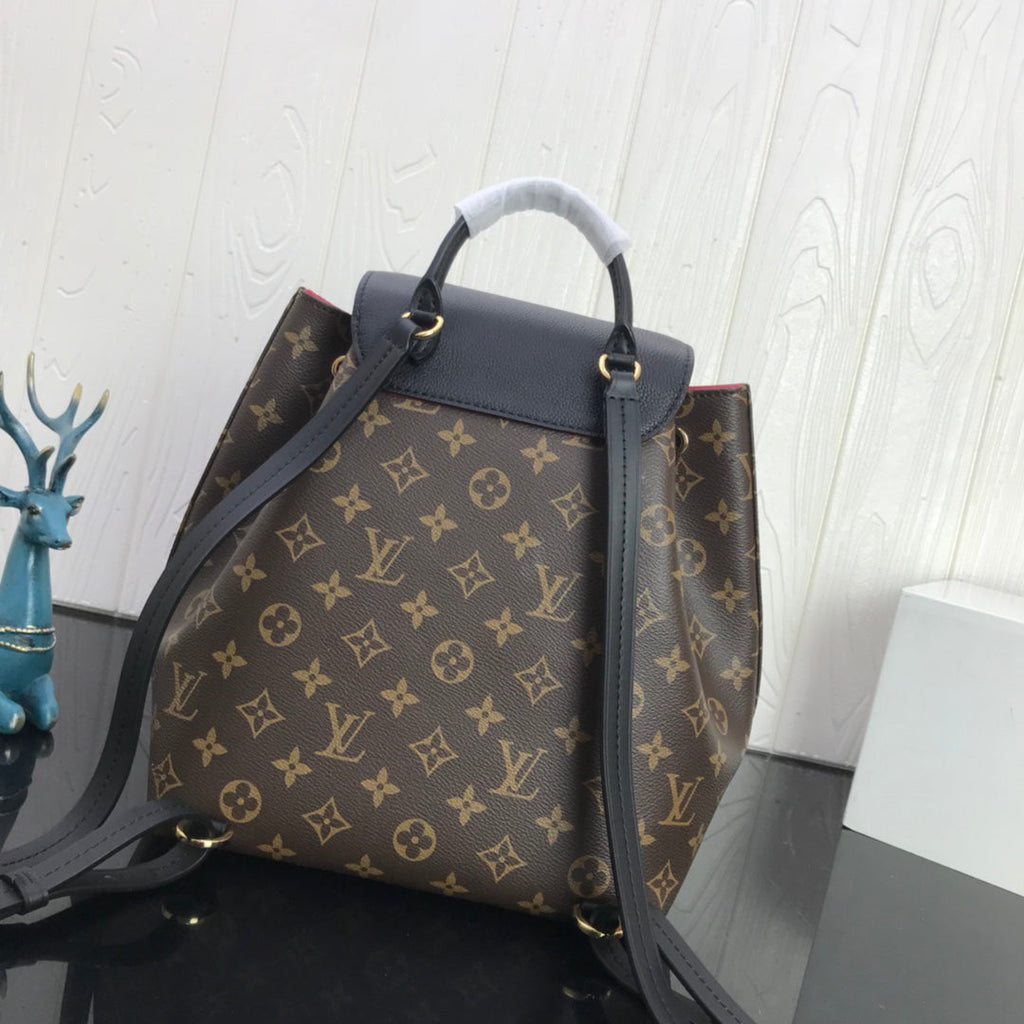 Louis Vuitton LV M45515 Montsouris PM Backpack Monogram Black