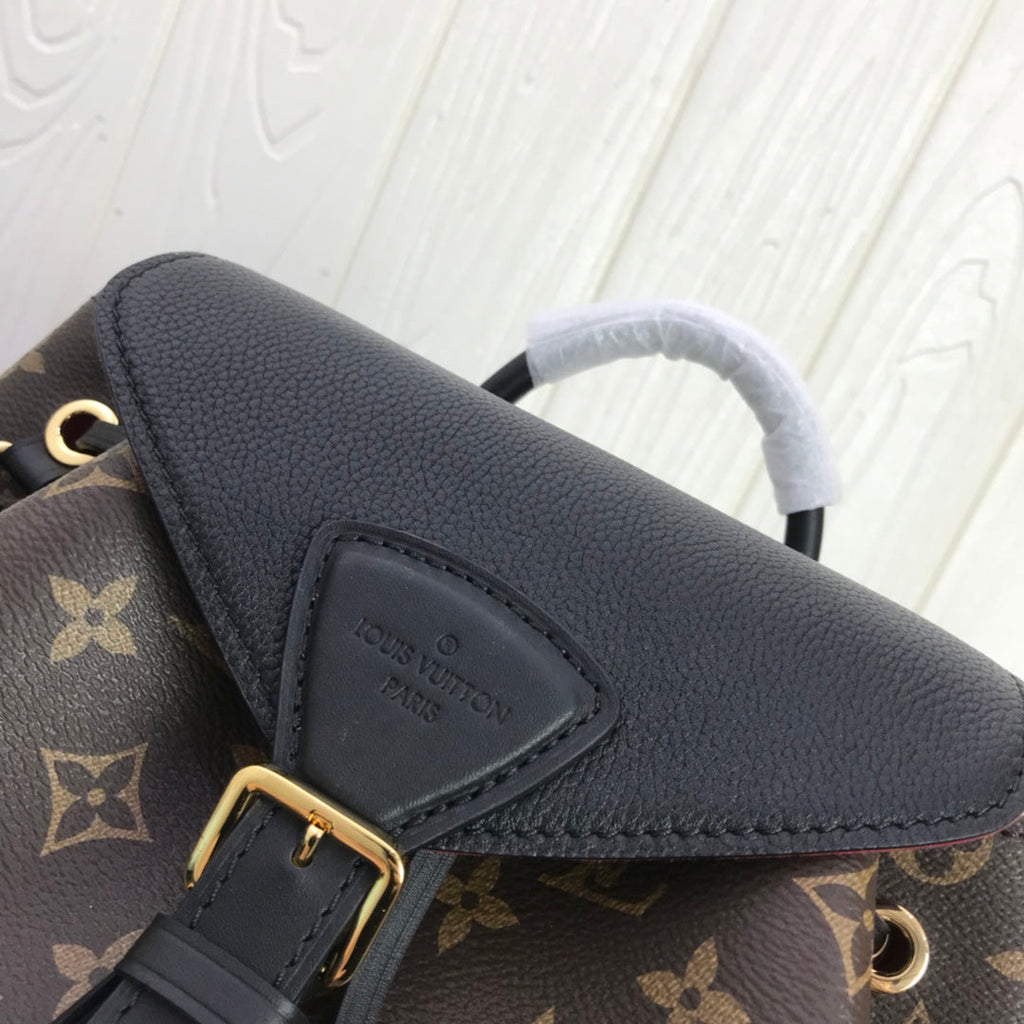 Louis Vuitton LV M45515 Montsouris PM Backpack Monogram Black
