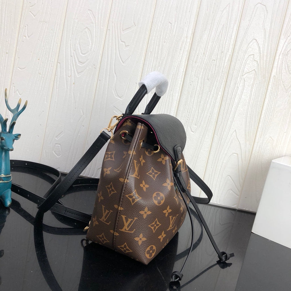 Louis Vuitton LV M45516 Montsouris BB Backpack Monogram Black