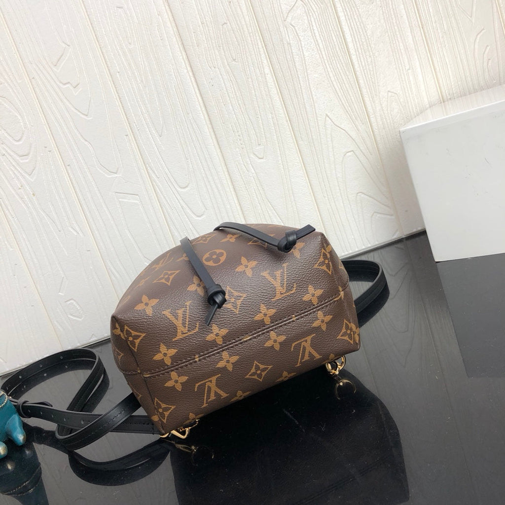 Louis Vuitton LV M45516 Montsouris BB Backpack Monogram Black