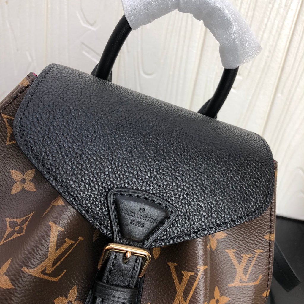 Louis Vuitton LV M45516 Montsouris BB Backpack Monogram Black