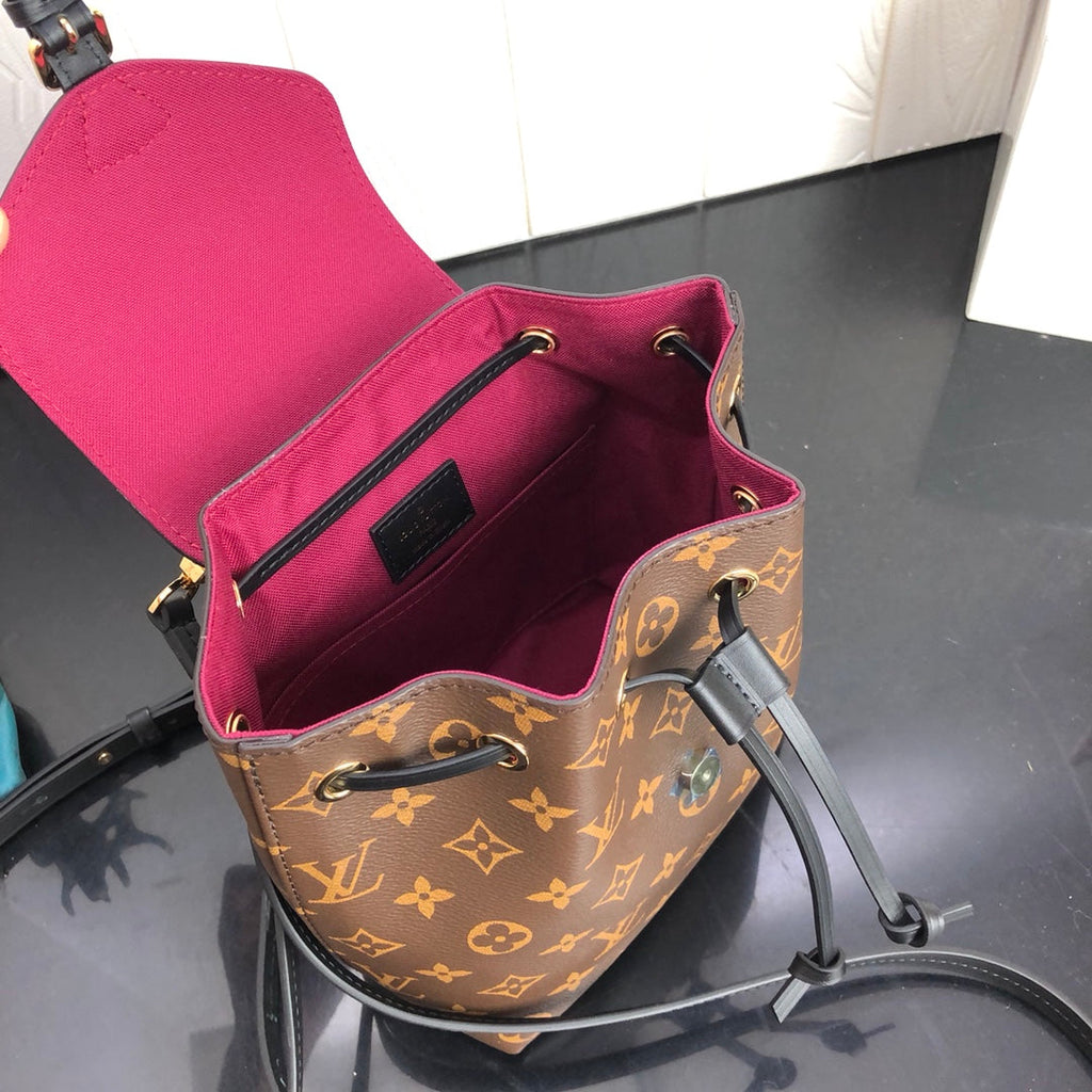 Louis Vuitton LV M45516 Montsouris BB Backpack Monogram Black