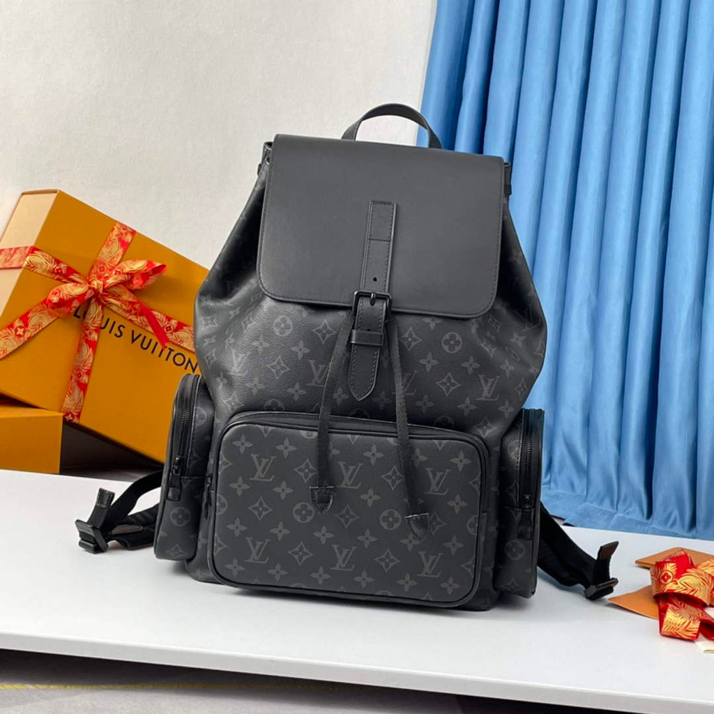 Louis Vuitton LV M45538 Backpack Trio Monogram Eclipse Canvas