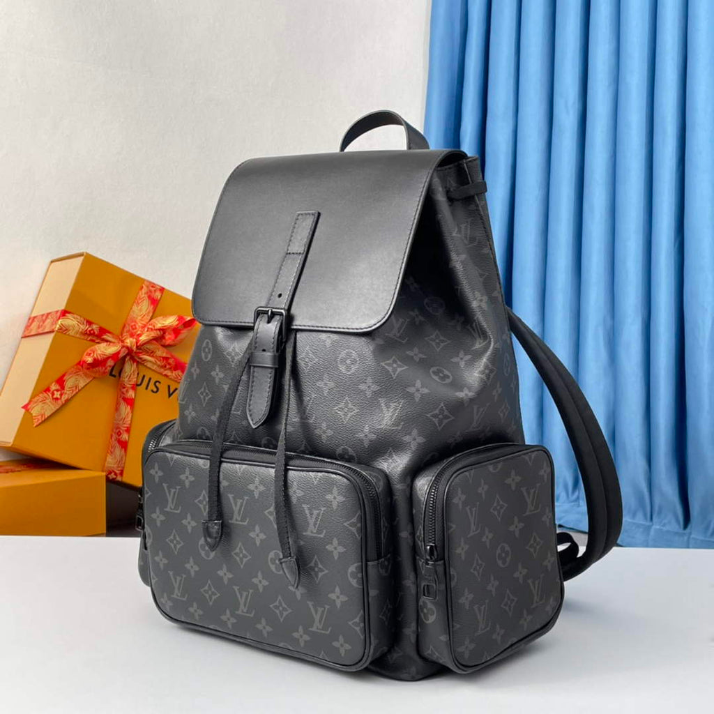 Louis Vuitton LV M45538 Backpack Trio Monogram Eclipse Canvas