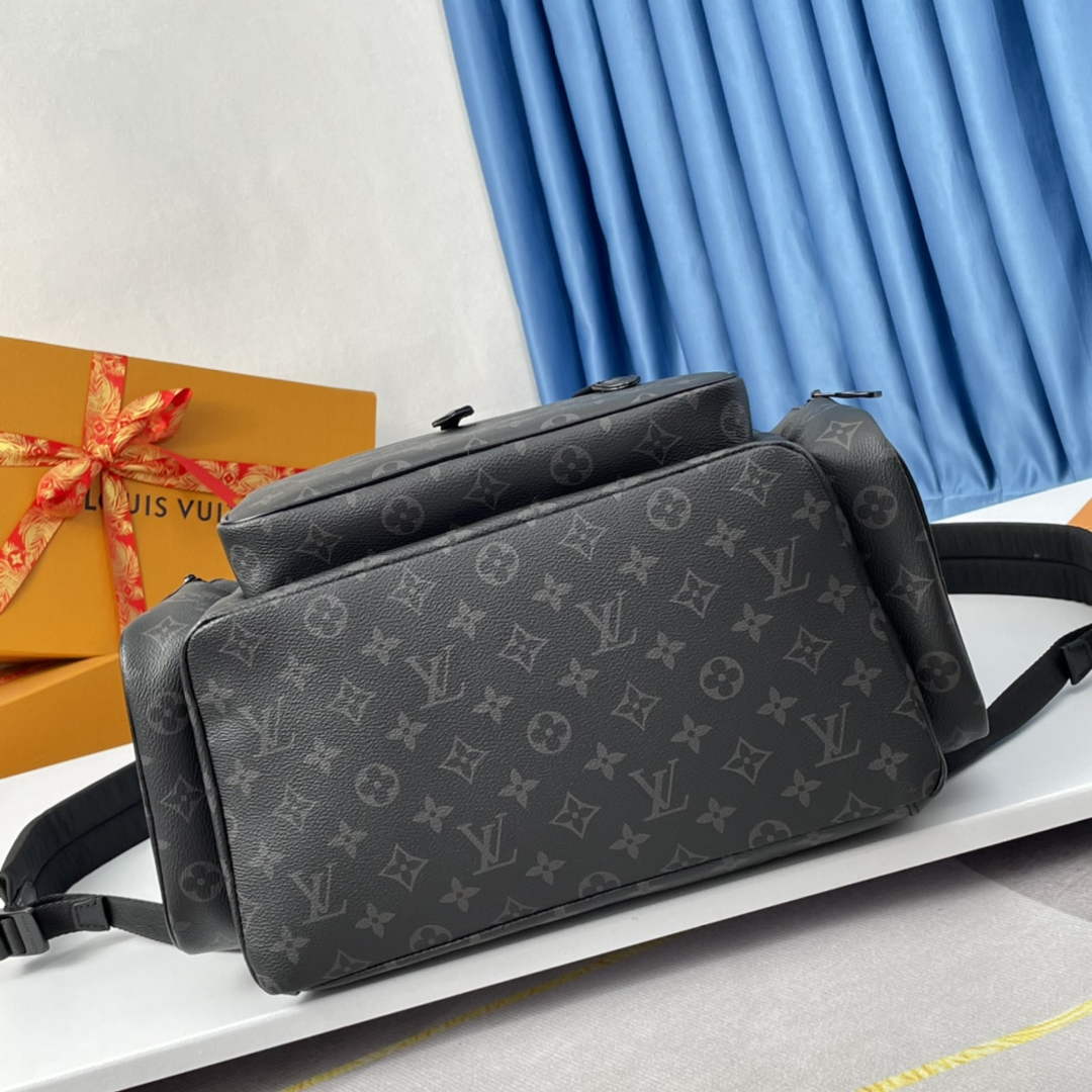 Louis Vuitton LV M45538 Backpack Trio Monogram Eclipse Canvas