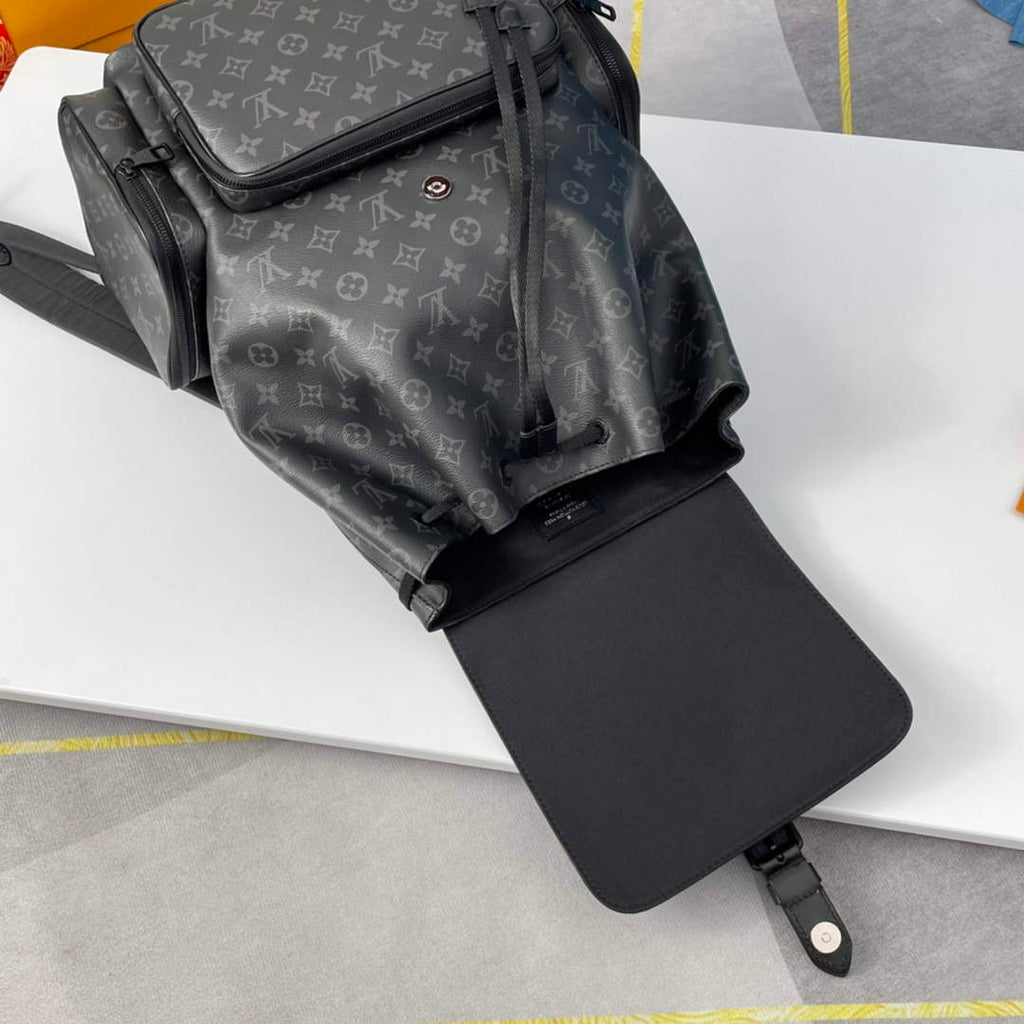 Louis Vuitton LV M45538 Backpack Trio Monogram Eclipse Canvas
