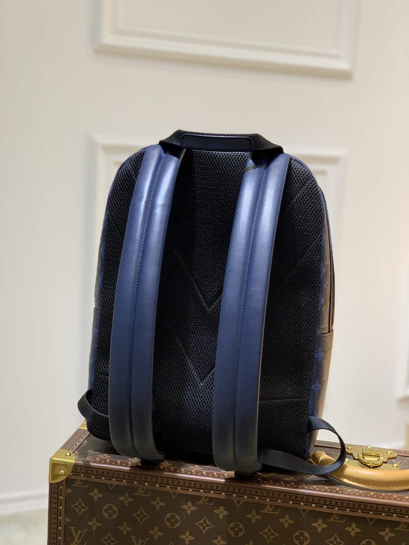 Louis Vuitton LV M45728 Sprinter Backpack Monogram leather navy blue