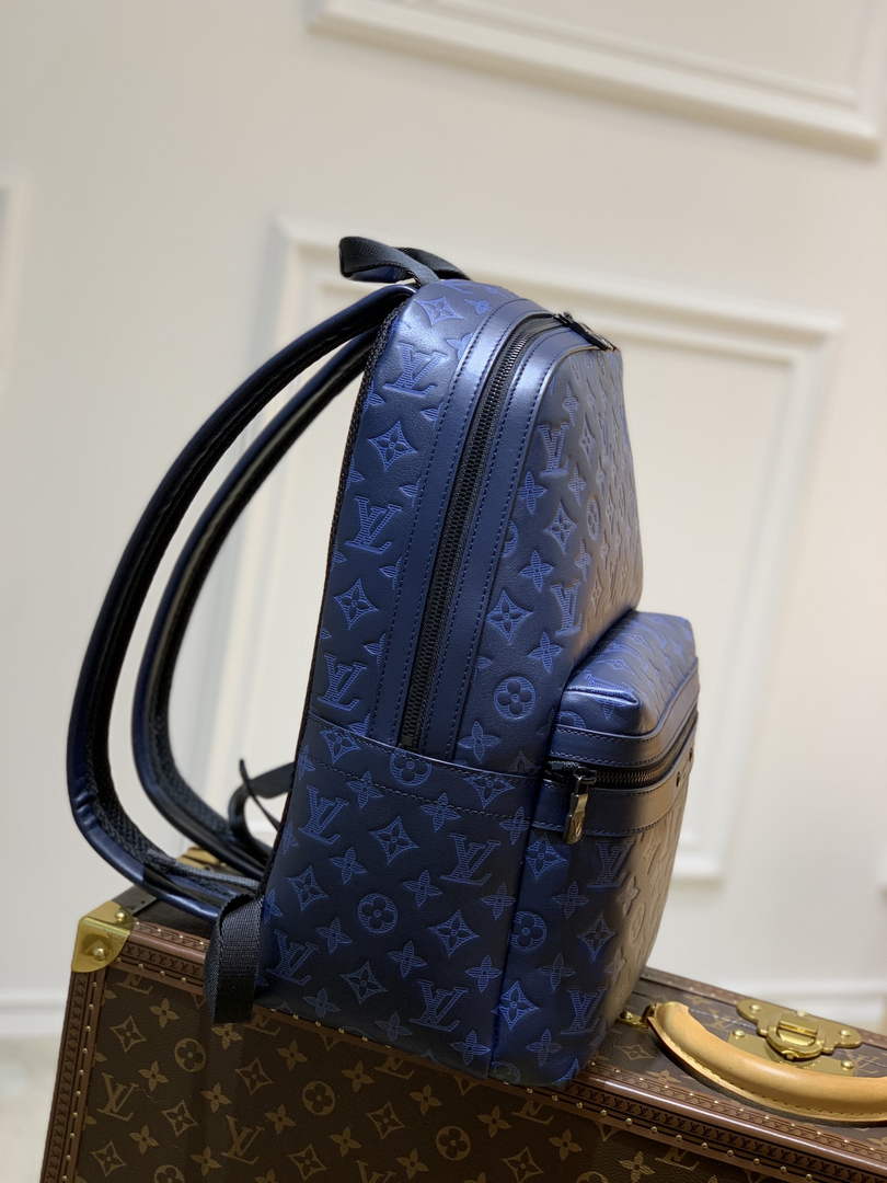Louis Vuitton LV M45728 Sprinter Backpack Monogram leather navy blue