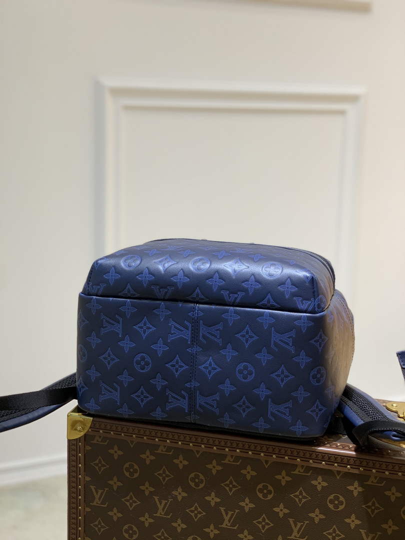 Louis Vuitton LV M45728 Sprinter Backpack Monogram leather navy blue