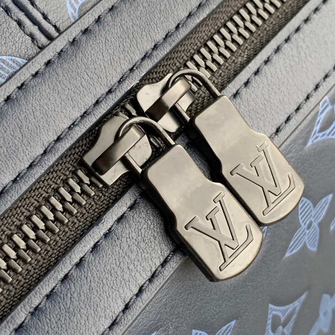 Louis Vuitton LV M45728 Sprinter Backpack Monogram leather navy blue