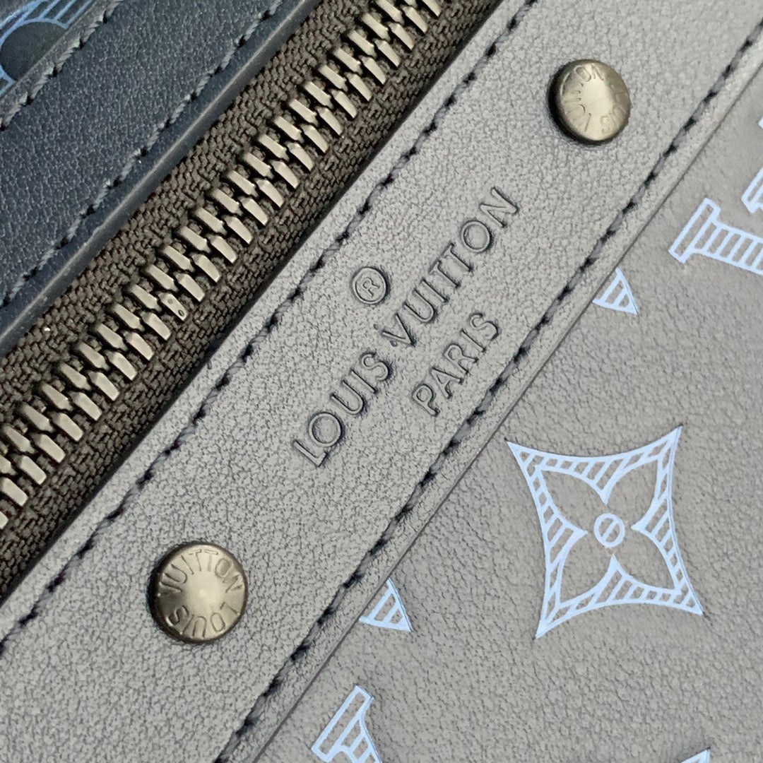 Louis Vuitton LV M45728 Sprinter Backpack Monogram leather navy blue