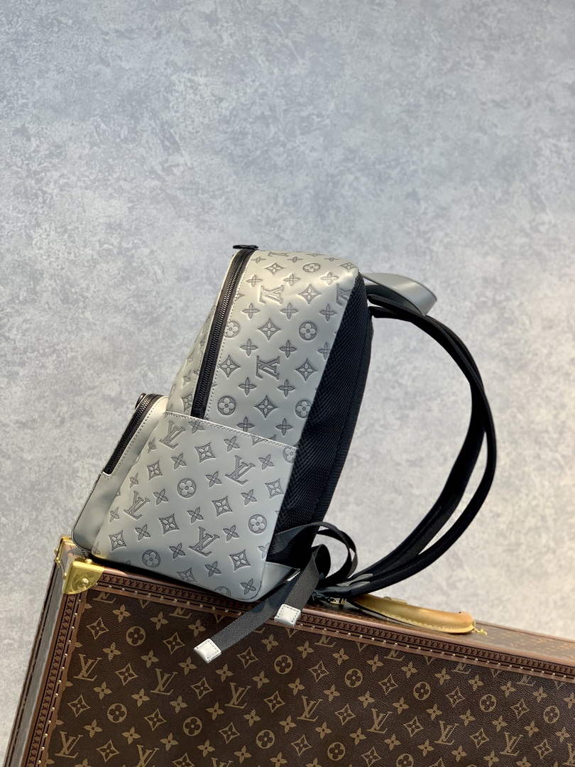 Louis Vuitton LV M46105 Racer Backpack Monogram Shadow Leather