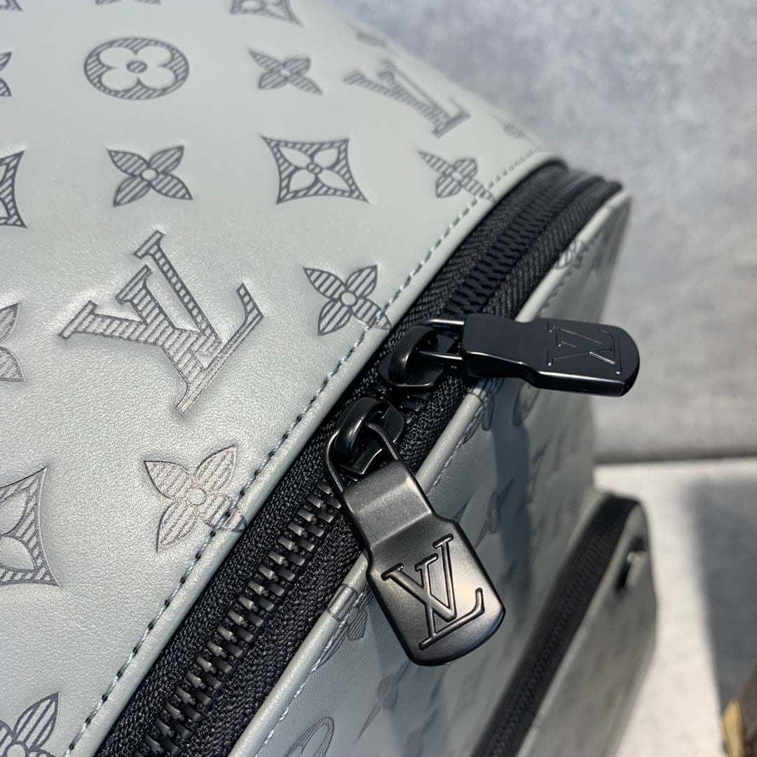 Louis Vuitton LV M46105 Racer Backpack Monogram Shadow Leather