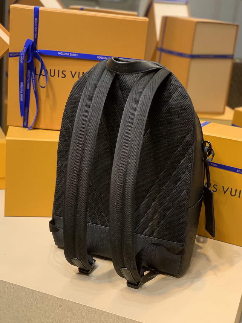 Louis Vuitton LV M57079 New Backpack Leather Black