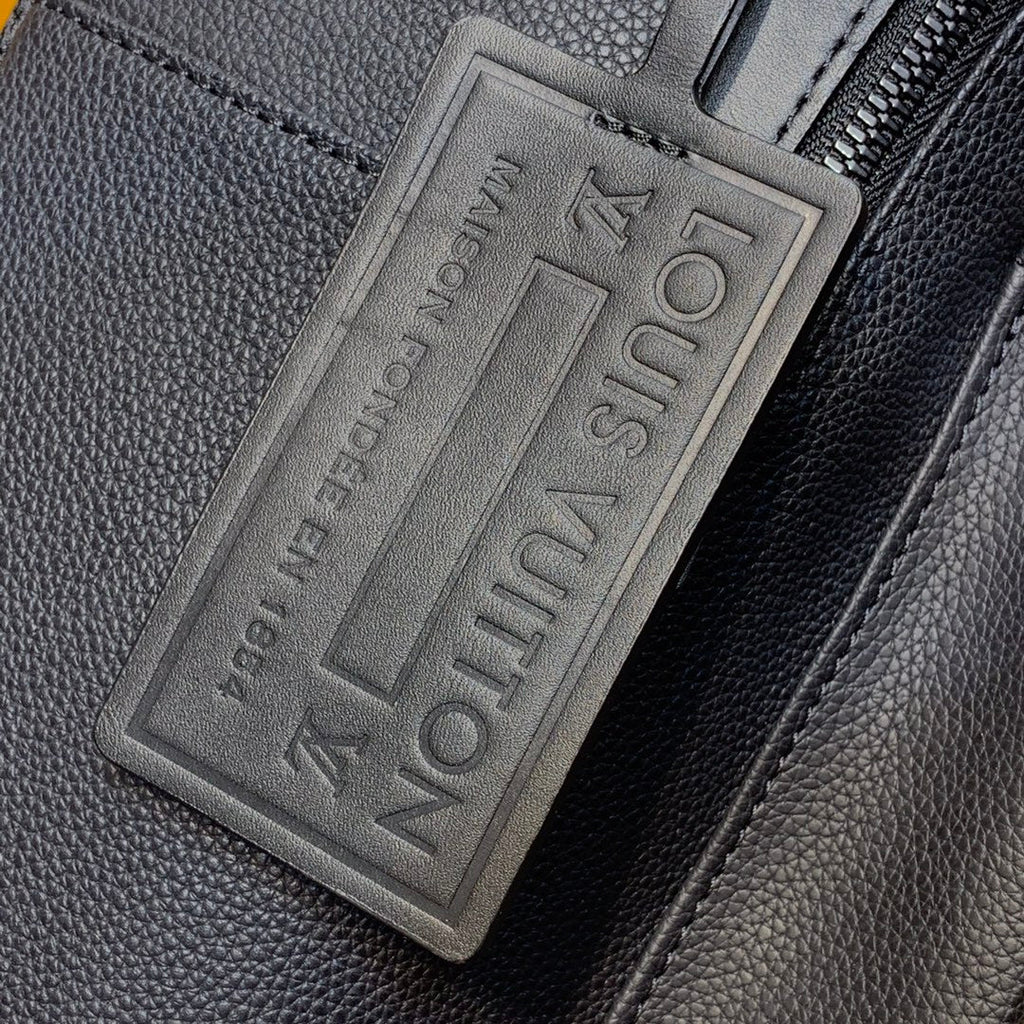 Louis Vuitton LV M57079 New Backpack Leather Black