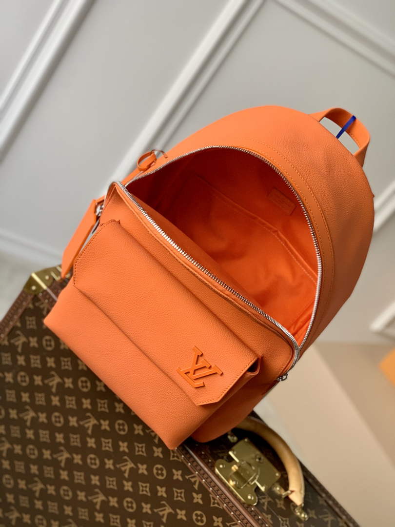 Louis Vuitton LV M57079 New Backpack Leather Orange