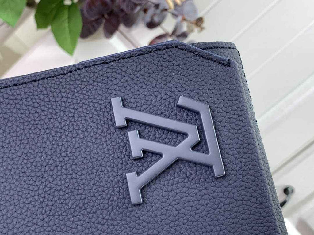 Louis Vuitton LV M57080 Aerogram Takeoff Messenger Bag Navy Blue